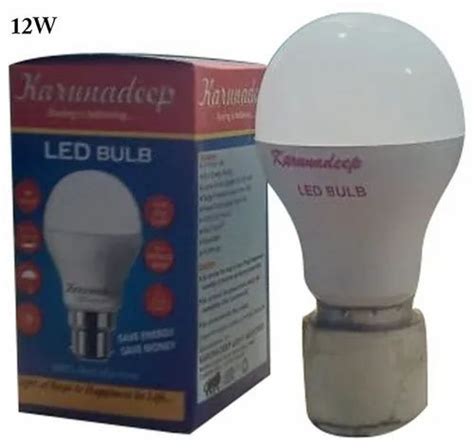 Karunadeep Aluminum 12w Led Bulb Cool Daylight Base Type B22 At Rs