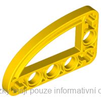 Lego Yellow Technic Liftarm Modified L Shape Quarter Ellipse