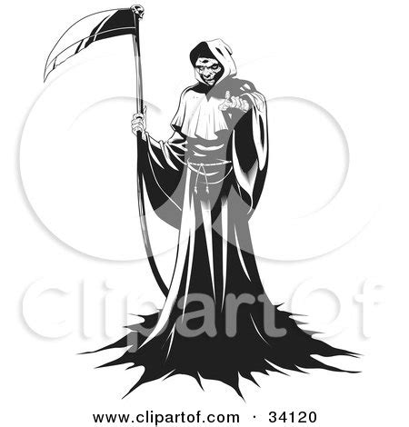 Grim Reaper Scythe Clip Art