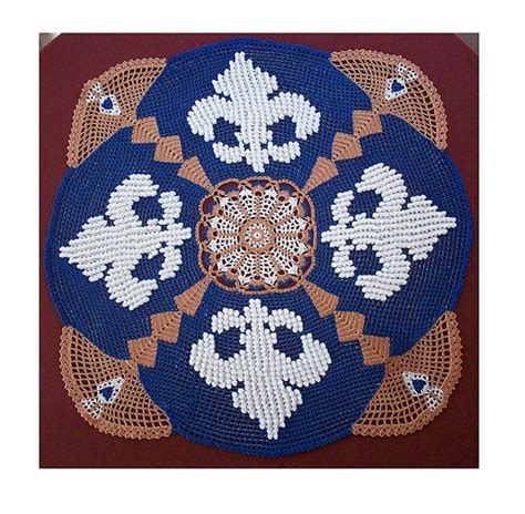 Ravelry Fleur De Lis Crocheted Doily Pattern By Richard Sechriest