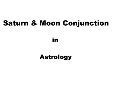 Saturn And Moon Conjunction Vish Yoga Vedic Raj Astrology