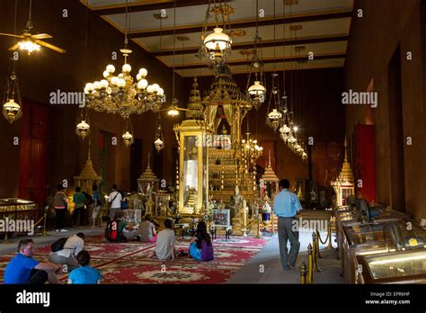 Inside The Silver Pagoda Royal Palace Phnom Penh Cambodia Stock