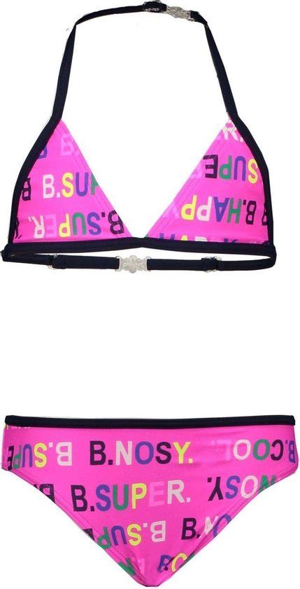 B Nosy Meisjes Zwemkleding B Nosy Girls Triangle Bikini Roze 98 104 Bol