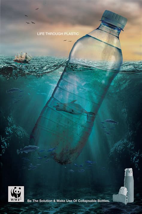 Sea-life Campaign // Plastic Pollution on Behance
