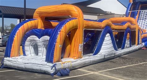 9 New Dual Slide And Obstacle Course Jerrys Jump Zone