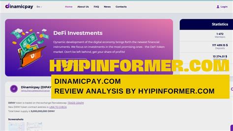 Dinamicpay Review Analysis By Hyipinformer YouTube