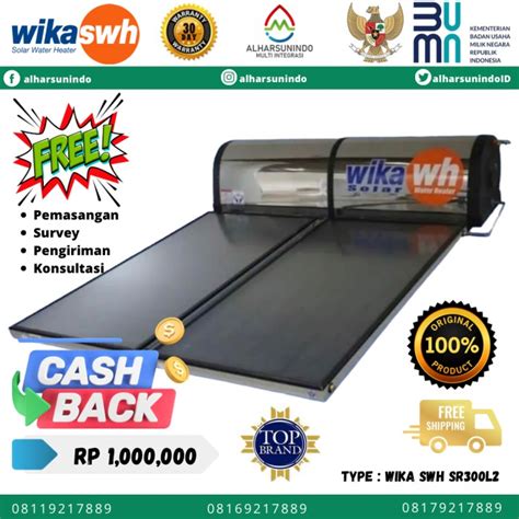 Jual Wika Solar Water Heater Sr L Pemanas Air Wika Kapasitas