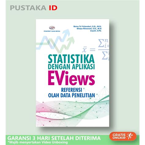 Jual Buku Statistika Dengan Aplikasi Eviews Referensi Olah Data