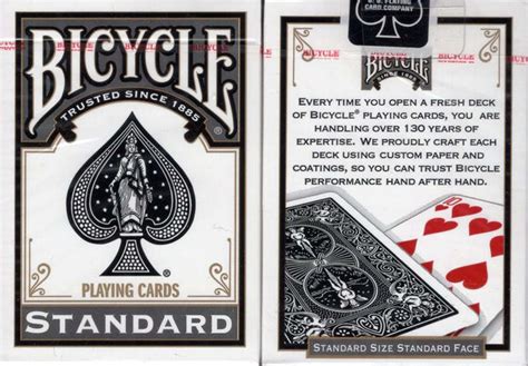 Black Standard Bicycle Playing Cards