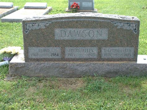 Martha Ellen Dawson M Morial Find A Grave