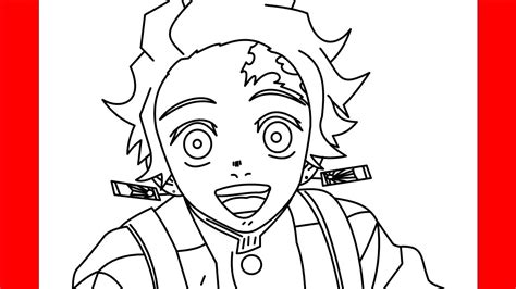 How To Draw Tanjiro Kamado Demon Slayer Easy Step By Step Easy Images