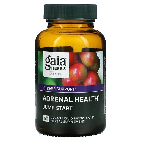 Gaia Herbs Adrenal Health Jump Start 60 Vegan Liquid Phyto Caps