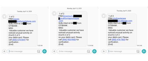 Citibank And Other Bank Scam Text Messages Blog Security Faqs