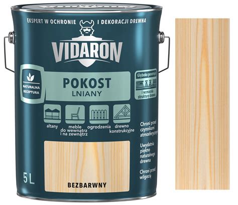 Vidaron Pokost Lniany Do Drewna Bezbarwny L Cena Opinie