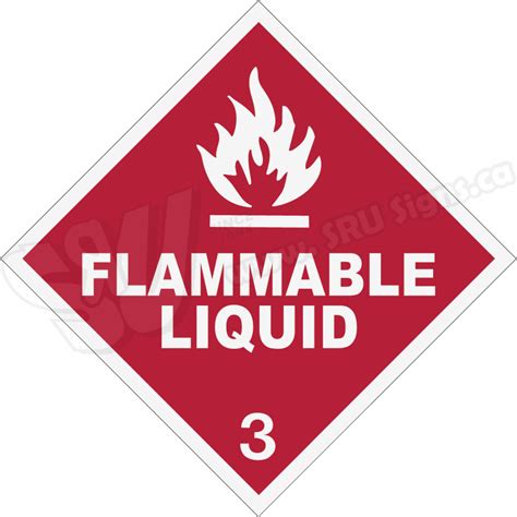 SRUPLAC028-FL | Flammable Liquid Class 3