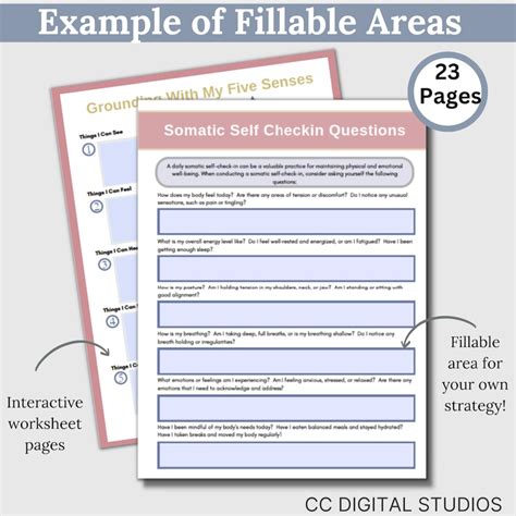 Somatic Therapy Worksheets Felt Senses Somatic Exercises For Sensory