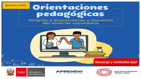 📚 【 Orientaciones Pedagógicas Dirigidas A Directores Y Docentes De Educación Secundaria