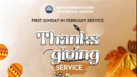 THANKSGIVING SERVICE YouTube