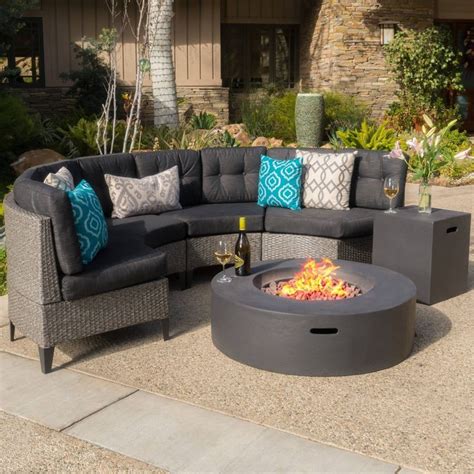 Sunvilla Laguna Piece Woven Fire Sectional