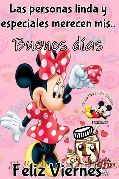 Buenos Días Feliz Viernes Minnie Feliz Viernes Feliz Viernes Frases