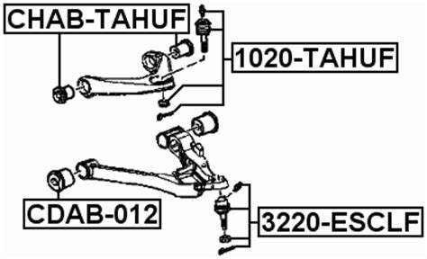 Ball Joint Front Upper Arm Febest Tahuf Oem Ebay