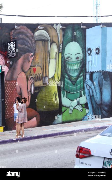 Miami, FL, USA. Murals at Wynwood Walls Stock Photo - Alamy