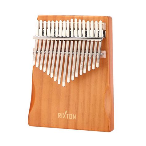 Rixton 17 Key Basic Kalimba Thumb Piano Acoustic Mahogany Wood Finger