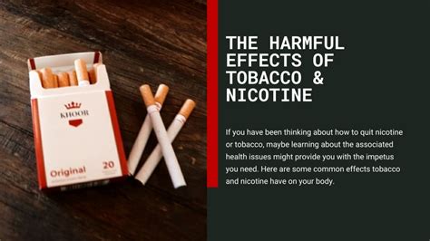 PPT - Learn About the Dangers of Nicotine & Tobacco PowerPoint ...