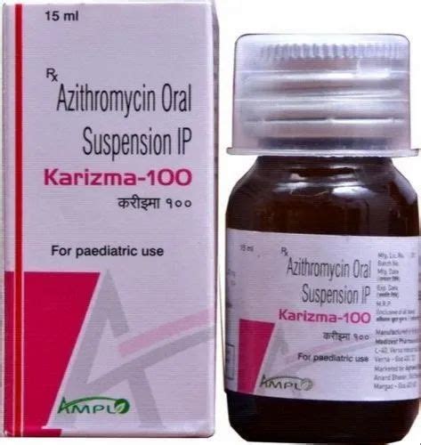 Karizma Azithromycin Oral Suspension Ip Packaging Type Box For