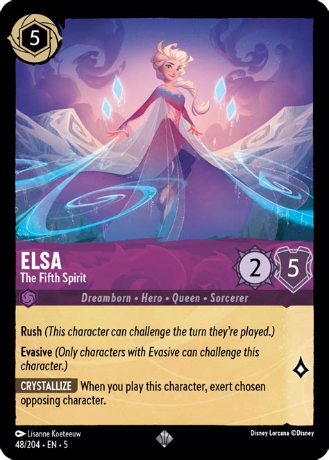 Elsa The Fifth Spirit Mushu Report Lorcana Wiki