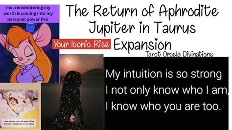 Ur Iconic Rise The Return 2aphrodite Jupiter In Taurus Expansive