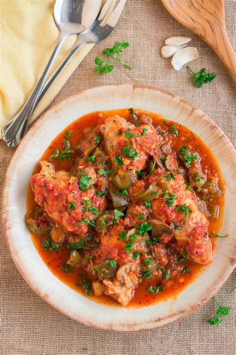 Instant Pot Chicken Cacciatore Easy Whole30 Gluten Free Recipe