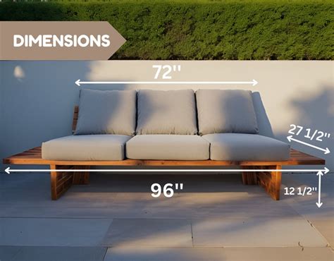 Diy Outdoor Sofa Build Plan Outdoor Furniture Woodworking Plans Patio