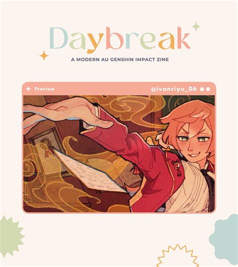 Daybreak Zine Vol 2 POs OPEN On Twitter RT Ivanriyu 06 My