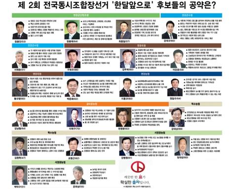 제2회 전국동시조합장선거공식선거 활동 돌입 투데이영광