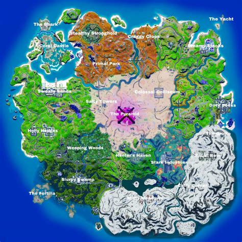 Landmarks Fortnite Chapter 2 Map Locations Get Images One