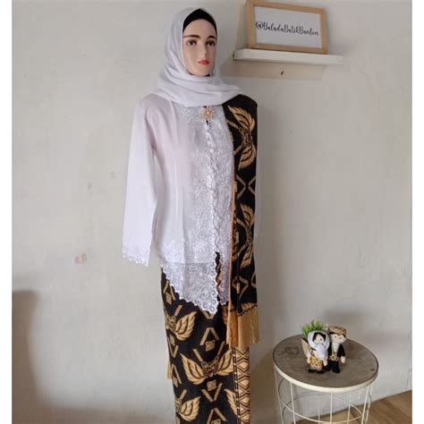 Jual Paket Baju Adat Baduy Wanita Kebaya Kain Slendang Shopee Indonesia