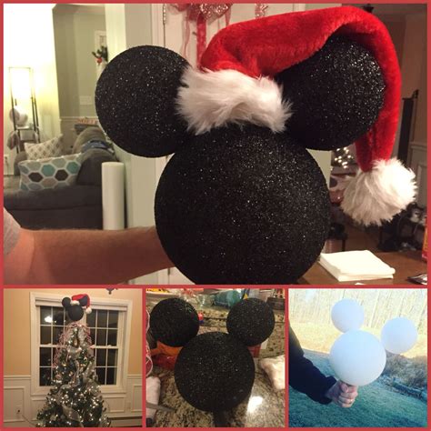 Adorable DIY Mickey Mouse Christmas Tree Topper