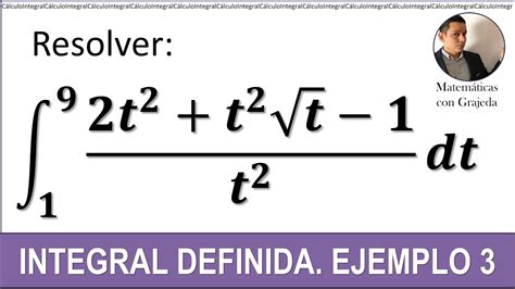 Integral Definida Ejemplo 3 Explicado Paso A Paso Mateyisus Youtube