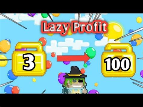 Cara Terbaik Lazy Profit 2021 Growtopia Indonesia YouTube