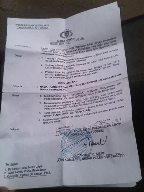 Format Surat Perintah Pengiriman Delinewstv