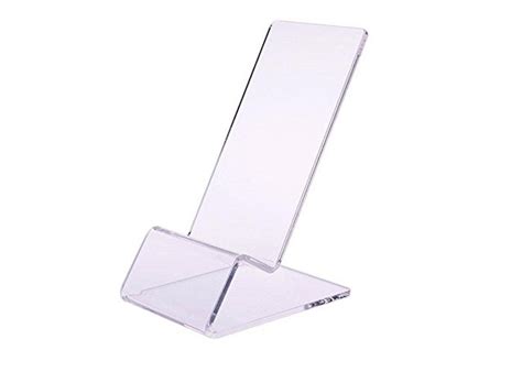 Non Slip Acrylic Phone Display Holder Transparent Acrylic Mobile Phone