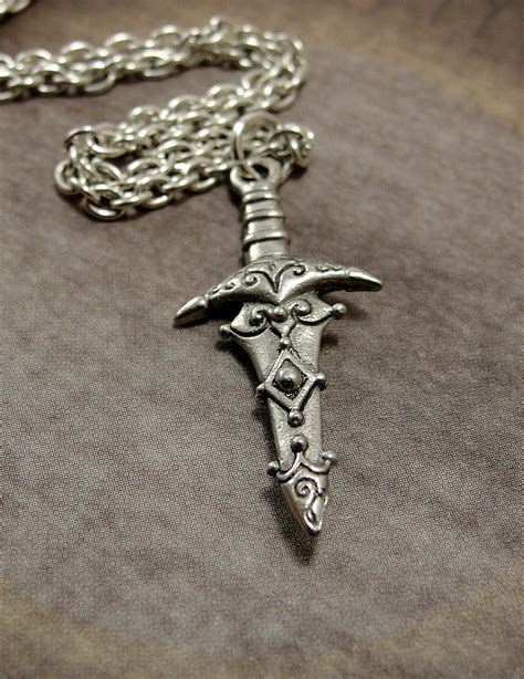 Excalibur Sword Necklace Silver Excalibur Sword By Treasuredcharms