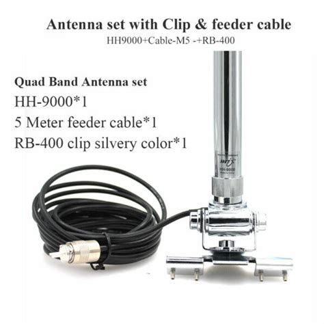 Newest Hh Mobile Antenna Quad Band Kits Mhz For