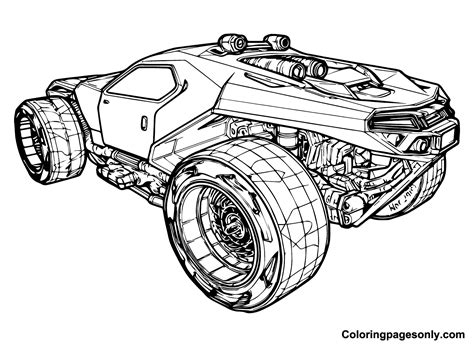 Rocket League Game Coloring Pages Rocket League Coloring Pages