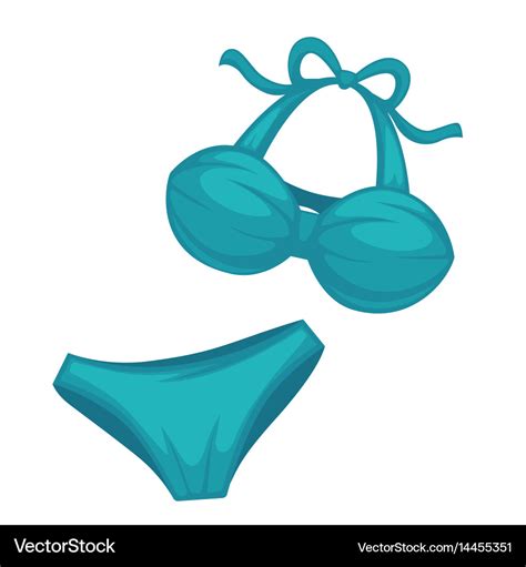 Blue Colored Female Bikini Royalty Free Vector Image The Best Porn