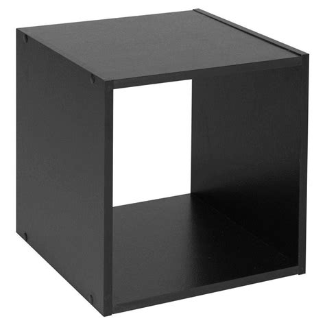 Modern Black Wooden Storage Display Cube – HamptonandStewart