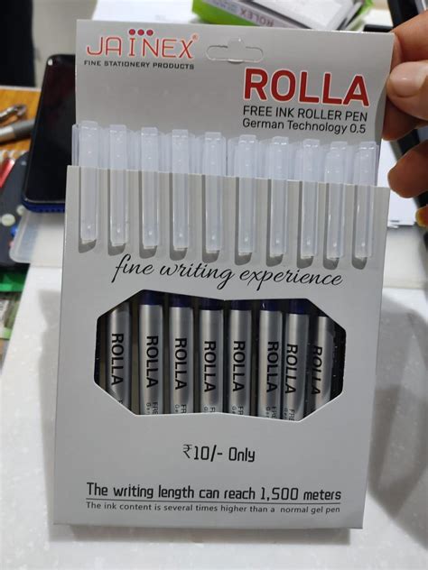 Rolla Free Ink Roller Pen Basic Blue Black Green Yellow