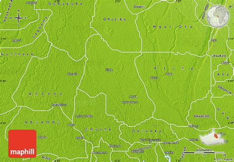 Physical Map of Ikwerre