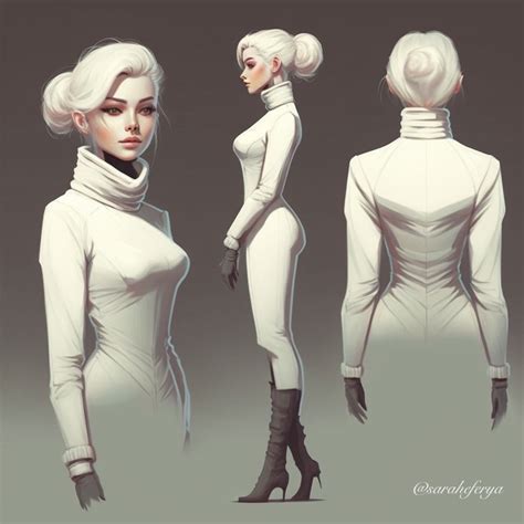 Elegant Woman Full Body Character Design Sheet By Saraheferya On Deviantart